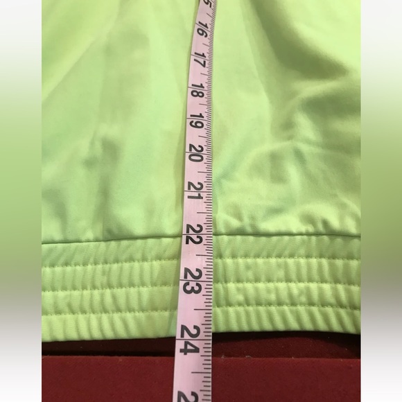 Nike neon YELLOW zip jacket womens XL gray black Polyester workout athletic COAT - Picture 5 of 13